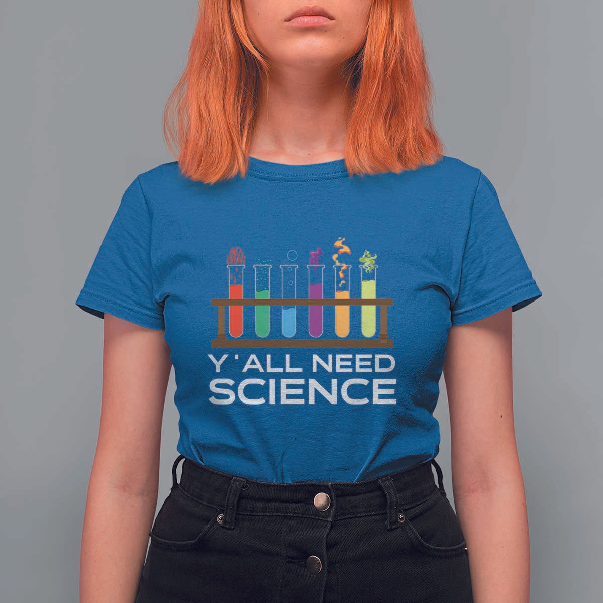 Y'all Need Science T Shirt For Women Chemistry Biology Physics Teacher Student - Wonder Print Shop
