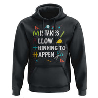 Math Teacher Hoodie Mistakes Allow Thinking To Happen Vintage Mathematical - Wonder Print Shop