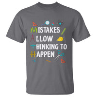 Math Teacher T Shirt Mistakes Allow Thinking To Happen Vintage Mathematical - Wonder Print Shop