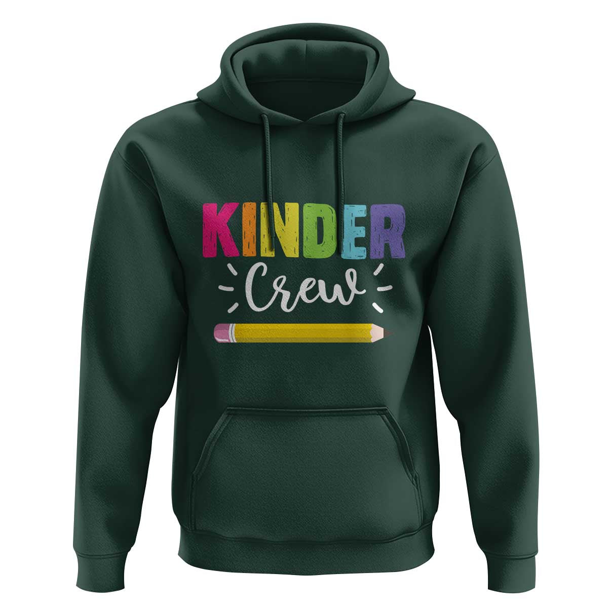 Kinder Crew Hoodie Kindergarten Back To School - Wonder Print Shop
