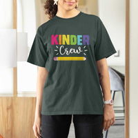Kinder Crew T Shirt For Women Kindergarten Back To School - Wonder Print Shop