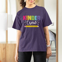 Kinder Crew T Shirt For Women Kindergarten Back To School - Wonder Print Shop