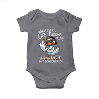 Funny Whatever Life Throws At You Duck And Let It Hit Someone Else Baby Onesie - Wonder Print Shop