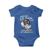 Funny Whatever Life Throws At You Duck And Let It Hit Someone Else Baby Onesie - Wonder Print Shop