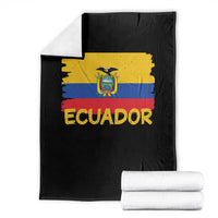 Ecuadorian Heritage Brushstroke Ecuador Flag Graphic Throw Blanket