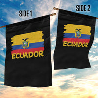 Ecuadorian Heritage Brushstroke Ecuador Flag Graphic Garden Flag