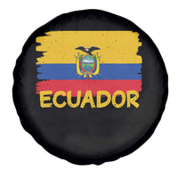 Ecuadorian Heritage Brushstroke Ecuador Flag Graphic Spare Tire Cover