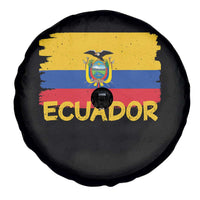 Ecuadorian Heritage Brushstroke Ecuador Flag Graphic Spare Tire Cover