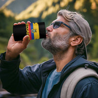 Ecuadorian Heritage Brushstroke Ecuador Flag Graphic 4 in 1 Can Cooler Tumbler