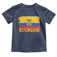 Ecuadorian Heritage Brushstroke Ecuador Flag Graphic Toddler T Shirt