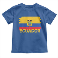 Ecuadorian Heritage Brushstroke Ecuador Flag Graphic Toddler T Shirt
