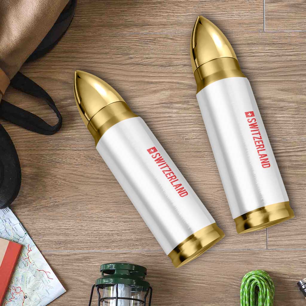 Switzerland Heritage Vintage Swiss Flag Schweiz Bullet Tumbler