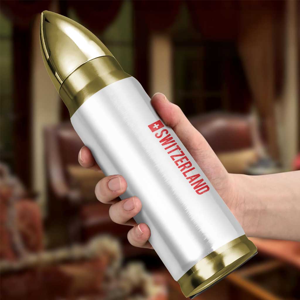 Switzerland Heritage Vintage Swiss Flag Schweiz Bullet Tumbler