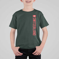 Switzerland Heritage Vintage Swiss Flag Schweiz T Shirt For Kid