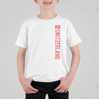 Switzerland Heritage Vintage Swiss Flag Schweiz T Shirt For Kid