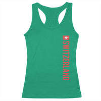 Switzerland Heritage Vintage Swiss Flag Schweiz Racerback Tank Top