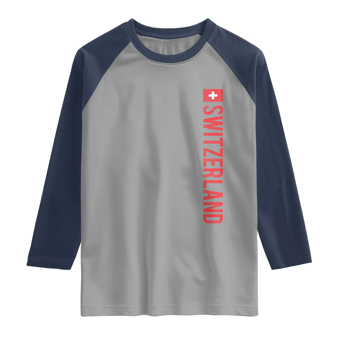 Switzerland Heritage Vintage Swiss Flag Schweiz Raglan Shirt