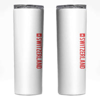 Switzerland Heritage Vintage Swiss Flag Schweiz Skinny Tumbler