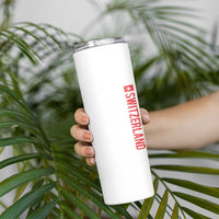 Switzerland Heritage Vintage Swiss Flag Schweiz Skinny Tumbler
