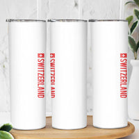 Switzerland Heritage Vintage Swiss Flag Schweiz Skinny Tumbler