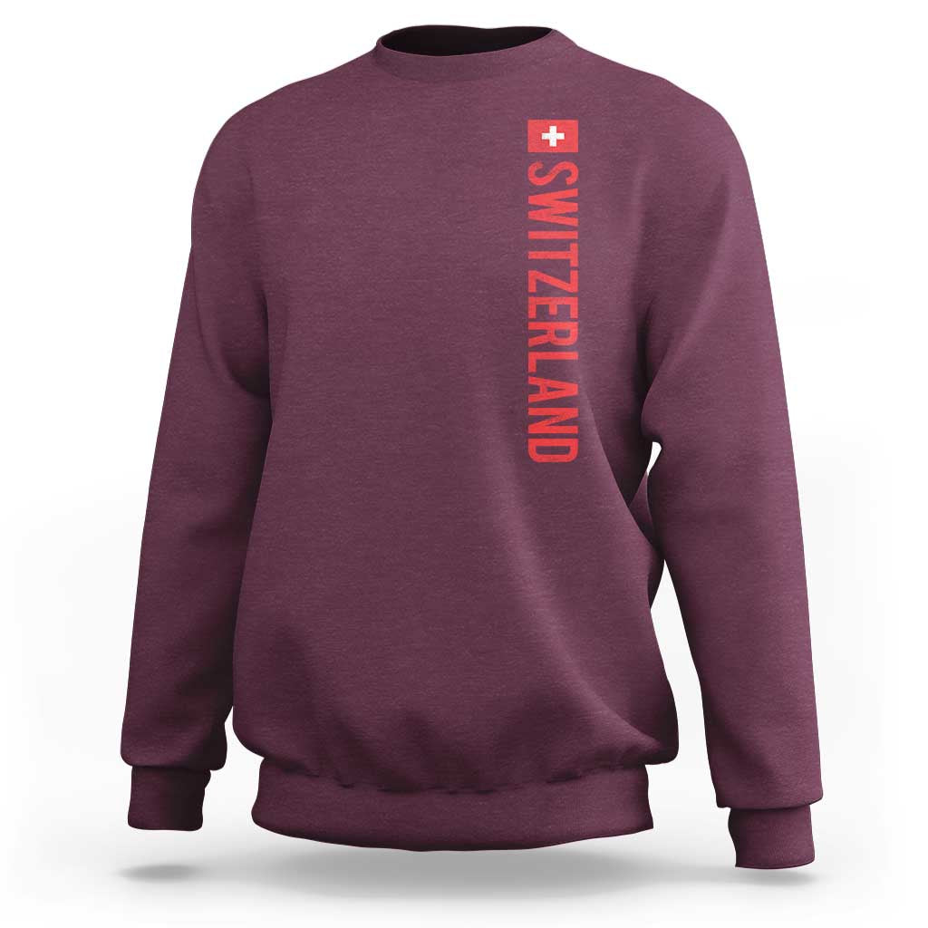 Switzerland Heritage Vintage Swiss Flag Schweiz Sweatshirt