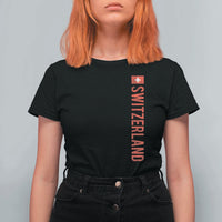 Switzerland Heritage Vintage Swiss Flag Schweiz T Shirt For Women