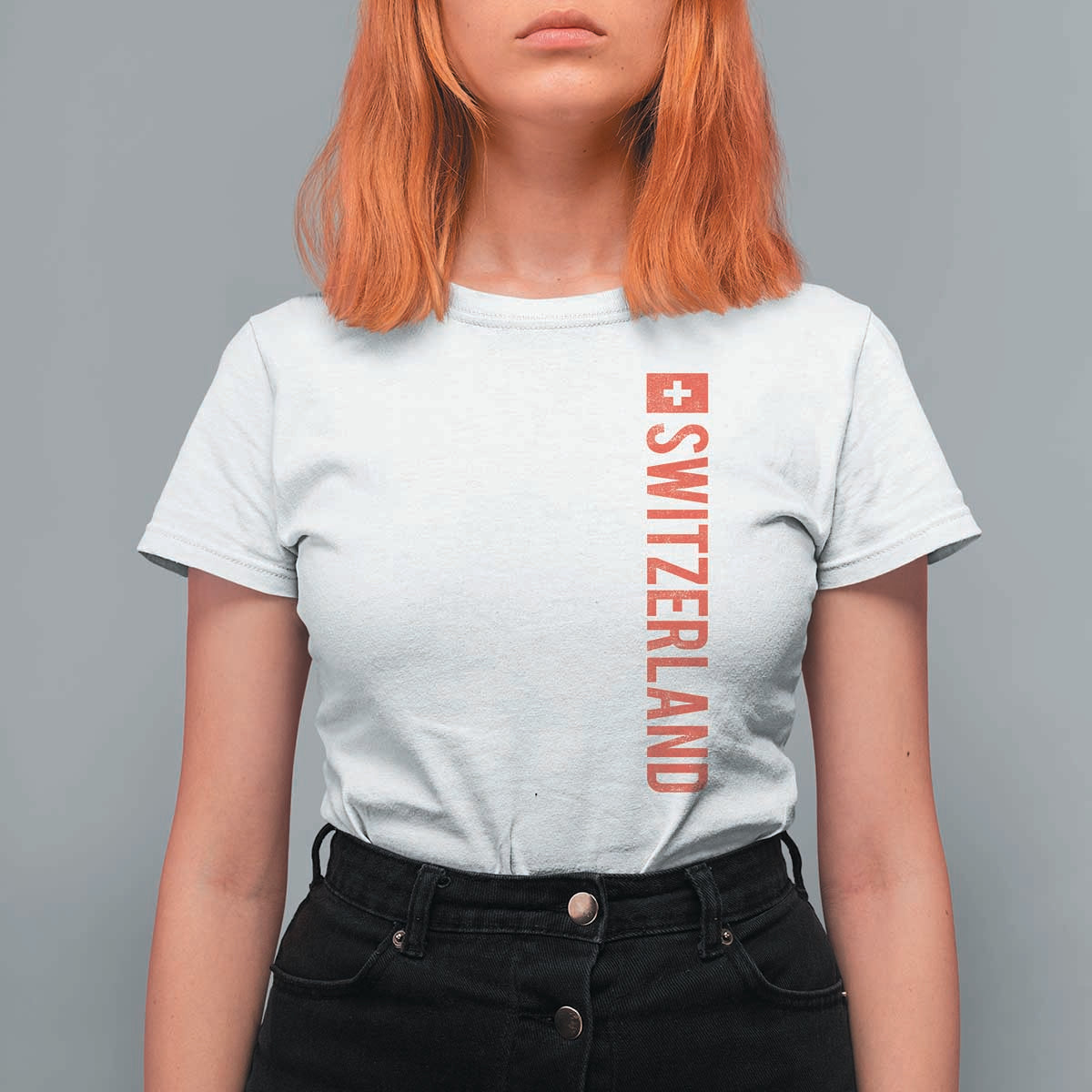 Switzerland Heritage Vintage Swiss Flag Schweiz T Shirt For Women