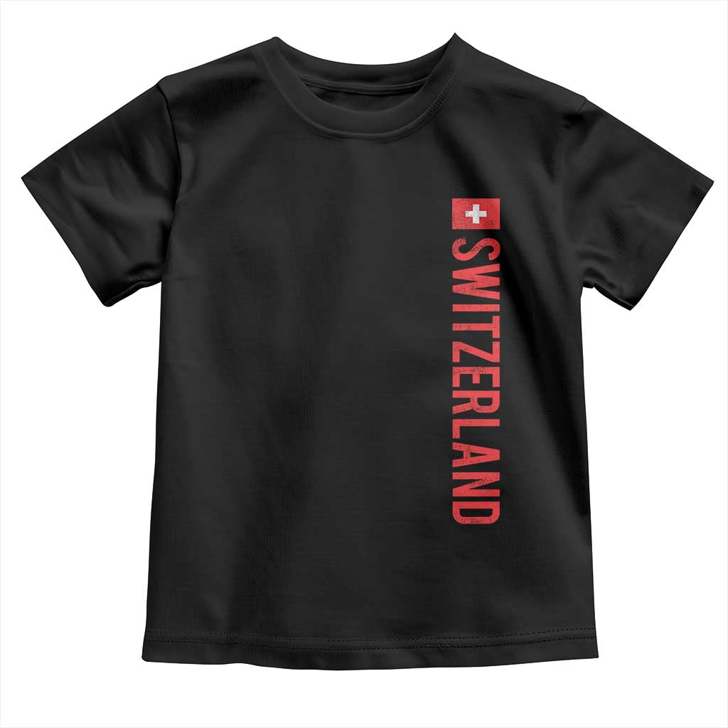 Switzerland Heritage Vintage Swiss Flag Schweiz Toddler T Shirt