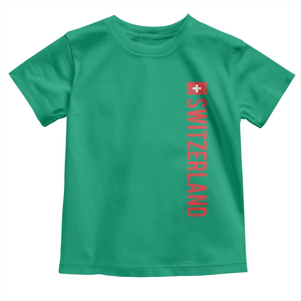 Switzerland Heritage Vintage Swiss Flag Schweiz Toddler T Shirt