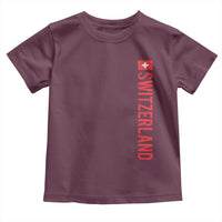 Switzerland Heritage Vintage Swiss Flag Schweiz Toddler T Shirt