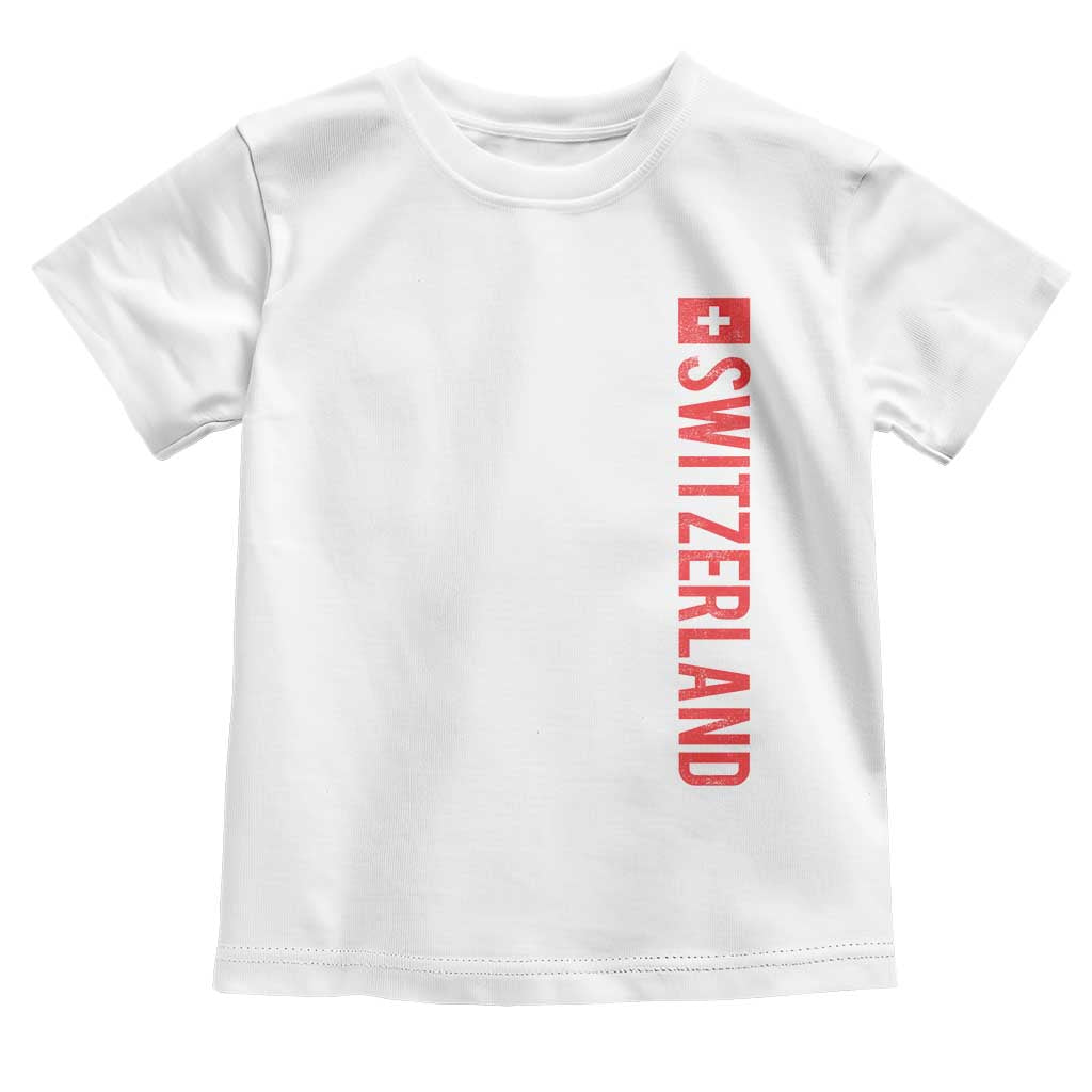 Switzerland Heritage Vintage Swiss Flag Schweiz Toddler T Shirt