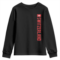 Switzerland Heritage Vintage Swiss Flag Schweiz Youth Sweatshirt