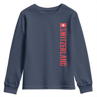 Switzerland Heritage Vintage Swiss Flag Schweiz Youth Sweatshirt