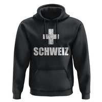 Schweiz Swiss German Vintage Cross Flag Switzerland Roots Hoodie