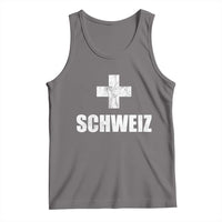 Schweiz Swiss German Vintage Cross Flag Switzerland Roots Tank Top