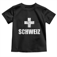 Schweiz Swiss German Vintage Cross Flag Switzerland Roots Toddler T Shirt