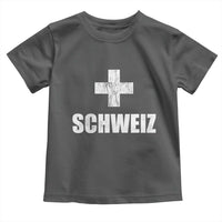 Schweiz Swiss German Vintage Cross Flag Switzerland Roots Toddler T Shirt