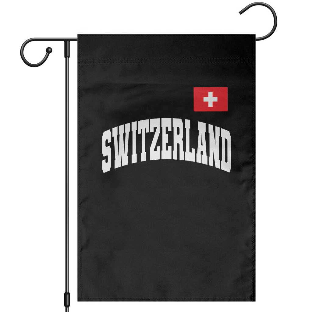 Switzerland Sports Throwback Design Garden Flag Vintage Swiss Flag Soccer Jersey Style