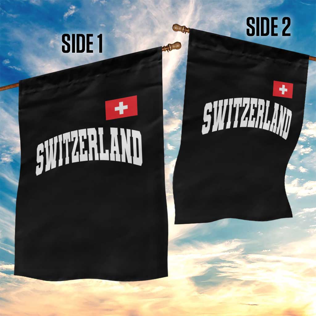 Switzerland Sports Throwback Design Garden Flag Vintage Swiss Flag Soccer Jersey Style