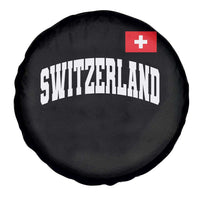 Switzerland Sports Throwback Design Spare Tire Cover Vintage Swiss Flag Soccer Jersey Style