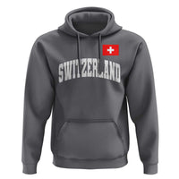 Switzerland Sports Throwback Design Hoodie Vintage Swiss Flag Soccer Jersey Style