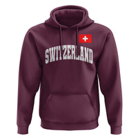 Switzerland Sports Throwback Design Hoodie Vintage Swiss Flag Soccer Jersey Style