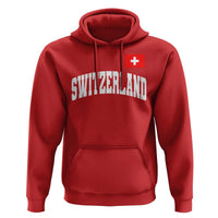 Switzerland Sports Throwback Design Hoodie Vintage Swiss Flag Soccer Jersey Style