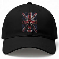 Union Jack Flag Lion Face UK British Great Britain Baseball Cap