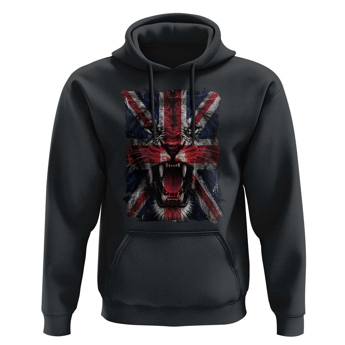 Union Jack Flag Lion Face UK British Great Britain Hoodie