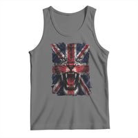 Union Jack Flag Lion Face UK British Great Britain Tank Top