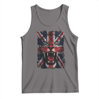 Union Jack Flag Lion Face UK British Great Britain Tank Top