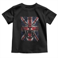 Union Jack Flag Lion Face UK British Great Britain Toddler T Shirt