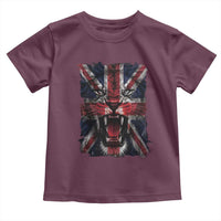 Union Jack Flag Lion Face UK British Great Britain Toddler T Shirt