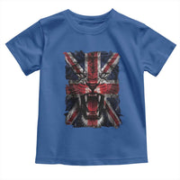 Union Jack Flag Lion Face UK British Great Britain Toddler T Shirt
